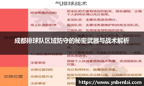 成都排球队区域防守的秘密武器与战术解析